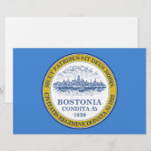 De vlag van Boston (Massachusetts) Briefpapier (Voorkant / Achterkant)