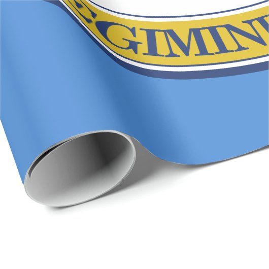 De vlag van Boston (Massachusetts) Cadeaupapier (Rol Hoek)