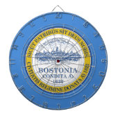 De vlag van Boston (Massachusetts) Dartbord (Voorkant)