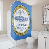De vlag van Boston (Massachusetts) Douchegordijn (In situ)