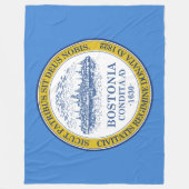 De vlag van Boston (Massachusetts) Fleece Deken (Voorkant)