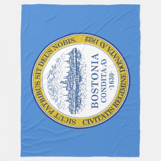 De vlag van Boston (Massachusetts) Fleece Deken (Voorkant)