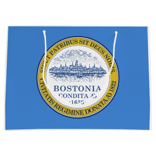 De vlag van Boston (Massachusetts) Groot Cadeauzakje (Voorkant)
