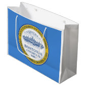 De vlag van Boston (Massachusetts) Groot Cadeauzakje (Voorkant Gekanteld)