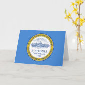 De vlag van Boston (Massachusetts) Kaart (Gele Bloem)