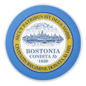 De vlag van Boston (Massachusetts) Keramische Knop (Voorkant)