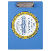 De vlag van Boston (Massachusetts) Klembord (Voorkant)