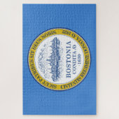 De vlag van Boston (Massachusetts) Legpuzzel (Verticaal)