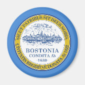 De vlag van Boston (Massachusetts) Magneet (Voorkant)