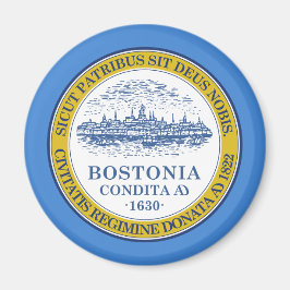 De vlag van Boston (Massachusetts) Magneet