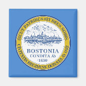 De vlag van Boston (Massachusetts) Magneet (Voorkant)