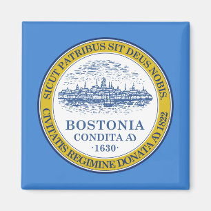 De vlag van Boston (Massachusetts) Magneet