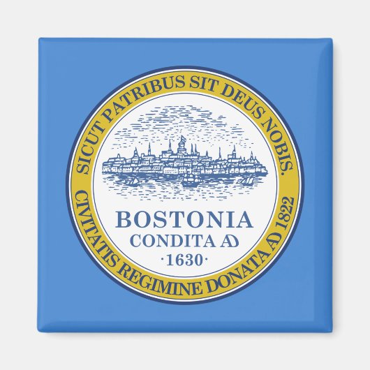 De vlag van Boston (Massachusetts) Magneet (Voorkant)
