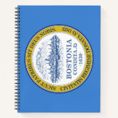 De vlag van Boston (Massachusetts) Notitieboek (Voorkant)
