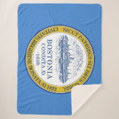 De vlag van Boston (Massachusetts) Sherpa Deken (Voorkant)