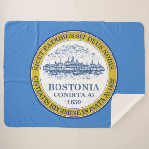 De vlag van Boston (Massachusetts) Sherpa Deken