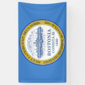 De vlag van Boston (Massachusetts) Spandoek (Verticaal)