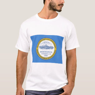 De vlag van Boston (Massachusetts) T-shirt