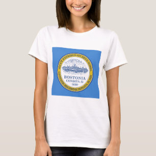 De vlag van Boston (Massachusetts) T-shirt