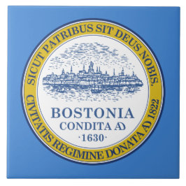 De vlag van Boston (Massachusetts) Tegeltje