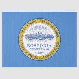 De vlag van Boston (Massachusetts) Tissuepapier