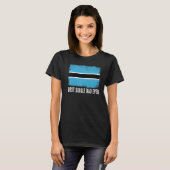 De vlag van Botswana is het beste vader ooit beroe T-shirt (Voorkant volledig)