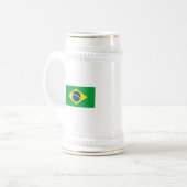 De vlag van Brazilië Bierpul (Voorkant links)