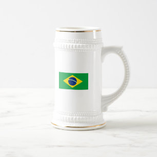 De vlag van Brazilië Bierpul