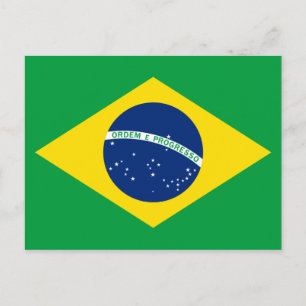 De vlag van Brazilië Briefkaart