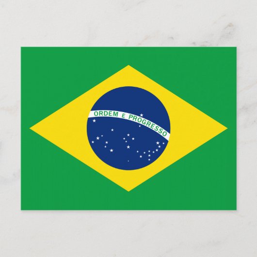 De vlag van Brazilië Briefkaart (Voorkant)