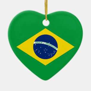 De vlag van Brazilië Keramisch Ornament