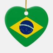 De vlag van Brazilië Keramisch Ornament (Achterkant)