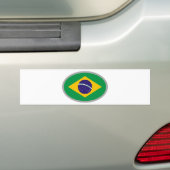 De vlag van Brazilië - Koel Ontwerp! Bumpersticker (Op auto)