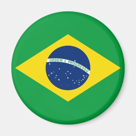De vlag van Brazilië Magneet (Voorkant)