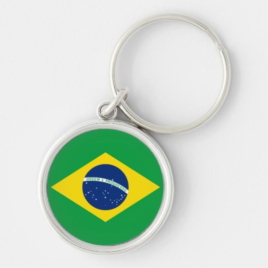 De vlag van Brazilië Sleutelhanger (Voorkant)