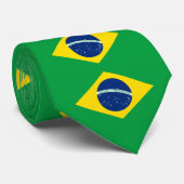 De vlag van Brazilië Stropdas (Opgerold)