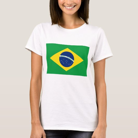 De vlag van Brazilië T-shirt (Voorkant)
