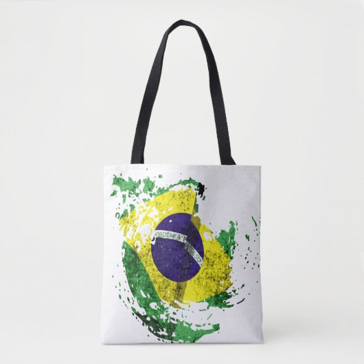 de vlag van Brazilië Tote Bag (Voorkant)
