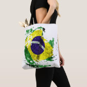de vlag van Brazilië Tote Bag (Dichtbij)