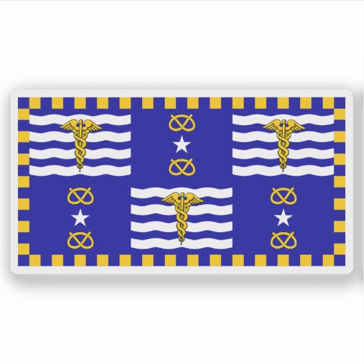 De vlag van Brisbane, Gemenebest van Australië Sticker (Voorkant)