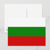 De vlag van Bulgarije Briefkaart (Voorkant / Achterkant)