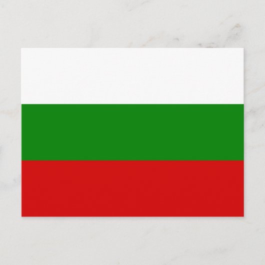 De vlag van Bulgarije Briefkaart (Voorkant)