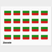 De vlag van Bulgarije Vierkante Sticker (Vel)