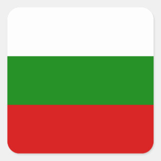 De vlag van Bulgarije Vierkante Sticker