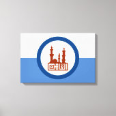 De vlag van Caïro (Egypte) Canvas Afdruk (Voorkant)
