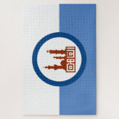 De vlag van Caïro (Egypte) Legpuzzel (Verticaal)
