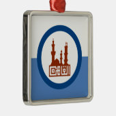 De vlag van Caïro (Egypte) Metalen Ornament (Rechts)