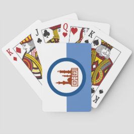 De vlag van Caïro (Egypte) Pokerkaarten
