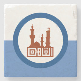 De vlag van Caïro (Egypte) Stenen Onderzetter