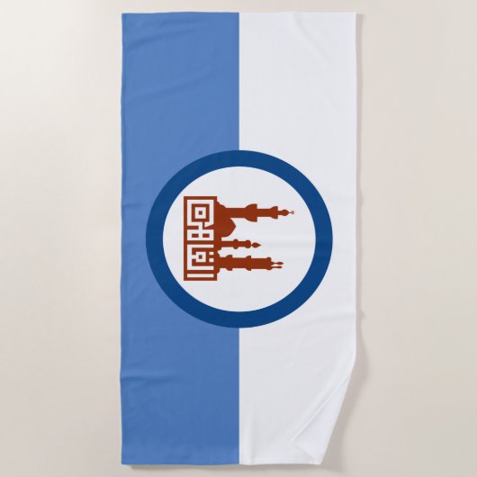 De vlag van Caïro (Egypte) Strandlaken (Voorkant)